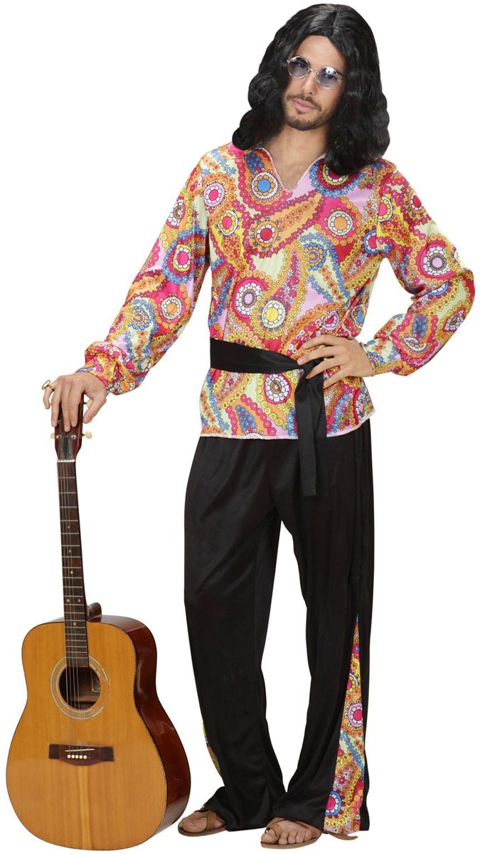 Hippie Kostuum | Hippie Dude Kostuum Man | Large | Carnaval kostuum | Verkleedkleding